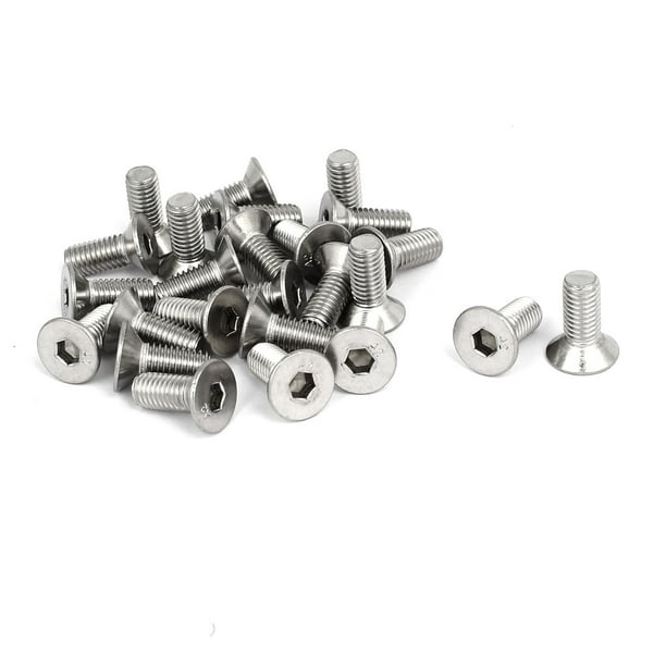 304 Stainless Steel Slotted Countersunk Flat Head Screws M4 M5 M6 M8 M10
